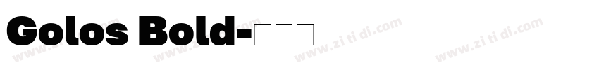 Golos Bold字体转换